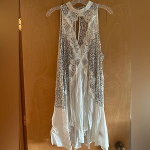 Free People - White & Black Lace Slip